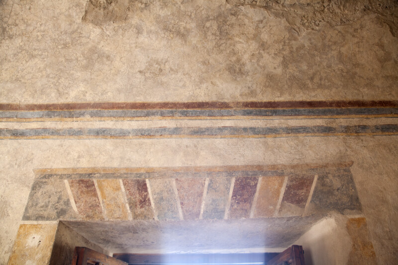 Detail of Fresco Above a Door at Mission Concepción