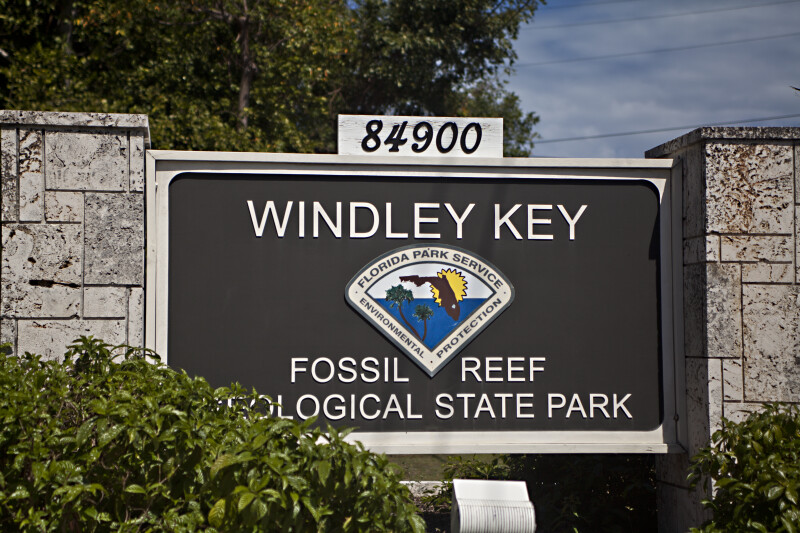 Display Sign at Windley Key Fossil Reef Geological State Park