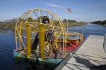 Docked Airboat at Big Cypress National Preserve