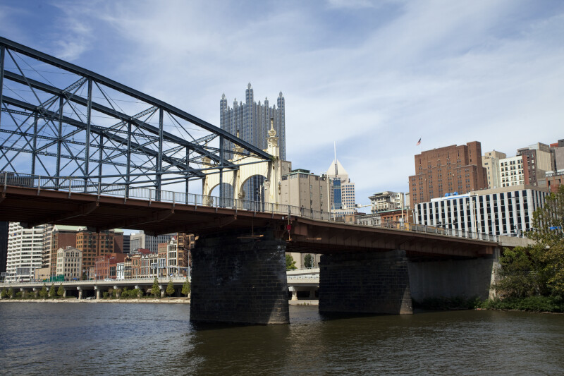 Downtown Pittsburgh and the Smithfield Street Bridge