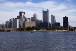 Downtown Pittsburgh, Including the U.S. Steel Tower, the Pittsburgh Hilton Hotel, and the PNC Bank