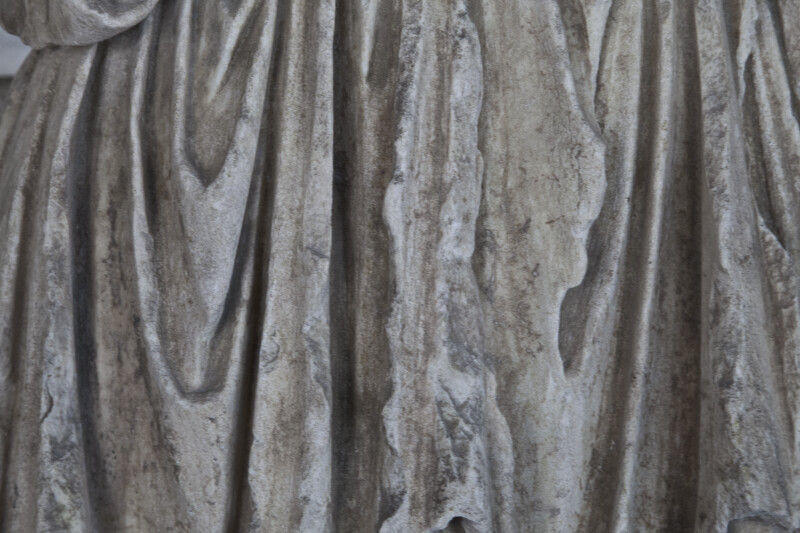 Drapery Folds of Goddess Statue