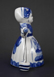 Netherlands Dutch Milk Maid in Delft Pottery (Profile View)