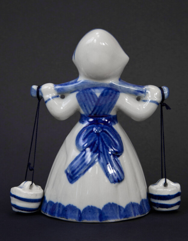 Netherlands Dutch Milkmaid in Delft China (Back View)