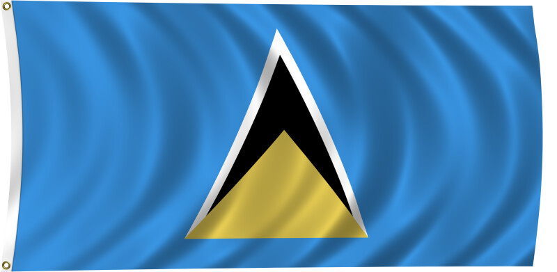 Flag of Saint Lucia, 2011