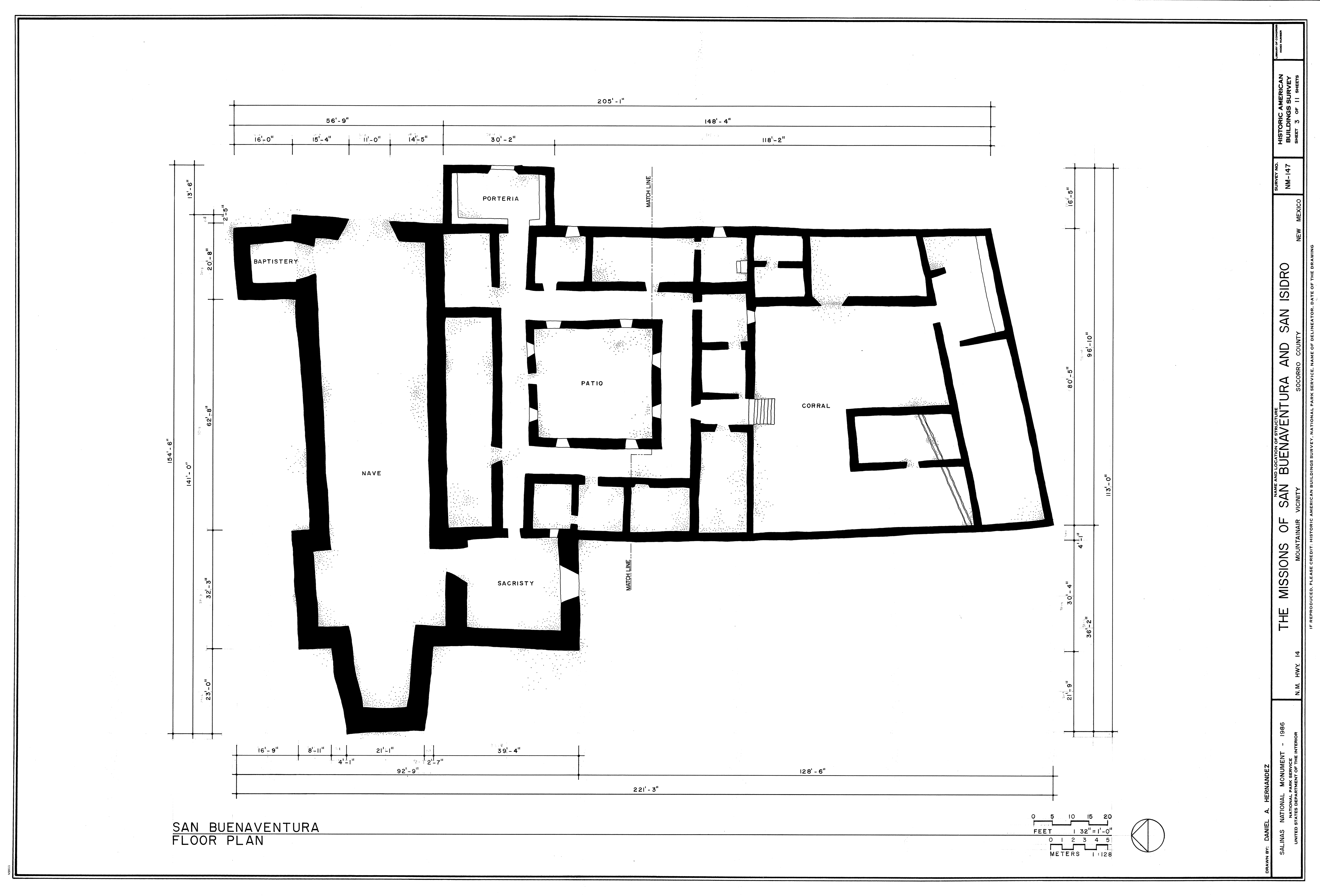 Floor Plan of San Buenaventura ClipPix ETC Educational