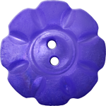Floral Button with Eight Squarish Petals, Blue-Violet