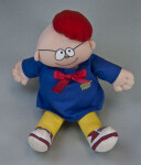 Florida Cloth Doll of Uncle Fred Lasswell, Cartoonist for Snuffy Smith Strip (Full View Sitting)