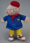 Florida Fabric Doll of Uncle Fred Lasswell, Artist of Snuffy Smith Cartoon (Full View)