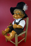 Florida Gilbert Naber Kids Doll Made with Wood Chips and Resin (Three Quarter View)