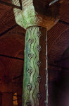 Flowing Teardrop Symbols on Column at the Basilica Cistern