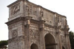 Focus on the Top Half of the Arch of Constantine