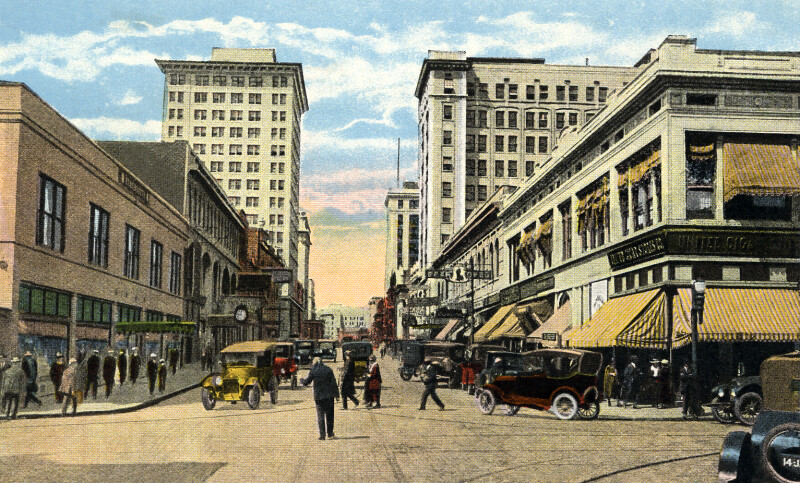 Forsyth Street, looking West from Main
