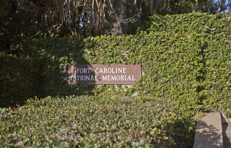 Fort Caroline Memorial Sign