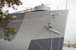 Front of a Ship Named American Victory