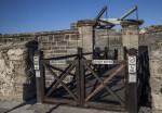 Front of Castillo de San Marcos' Elevated Walkway