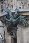 Full View of Green Dragon Sculpture