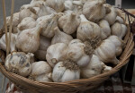 Garlic in a Wicker Basket
