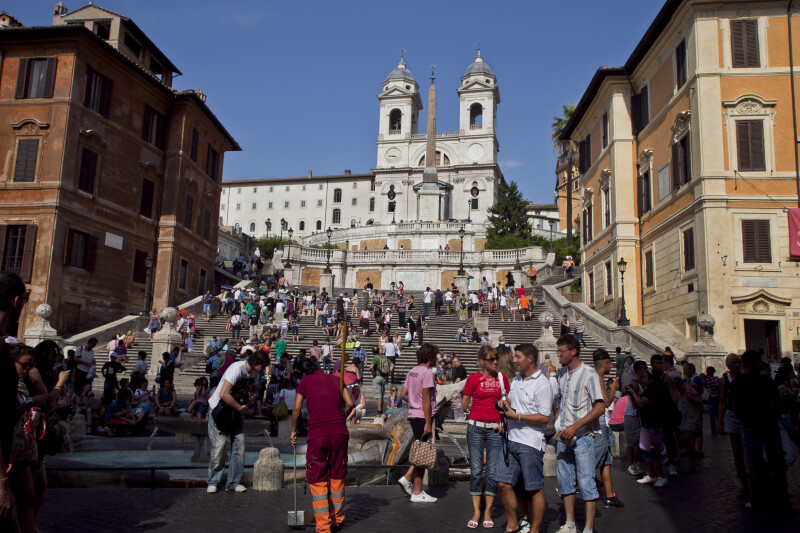 General View of Piazza di Spagna and the Spanish Steps