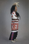 Georgia Cherokee Native American Doll with Indian Blanket and Peace Pipe (Side View)
