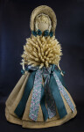 Germany Handcrafted Doll Made with Straw, Wheat, and Burlap (Full View)