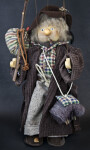 Germany Wooden Marionette of Vagrant Man by Ursula Gehlmann (Full View)