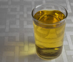 Glass of Apple Juice on Placemat