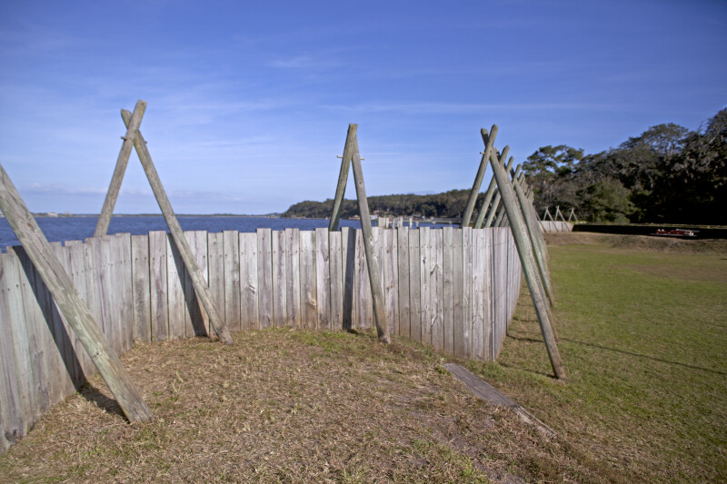 Grass Mound near the Sea Wall of Fort Caroline