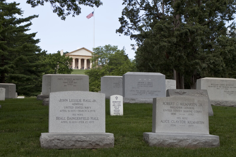 Gravestones and Arlington House