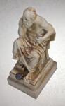 Greek Figure of Socrates with Toga (Three Quarter View)