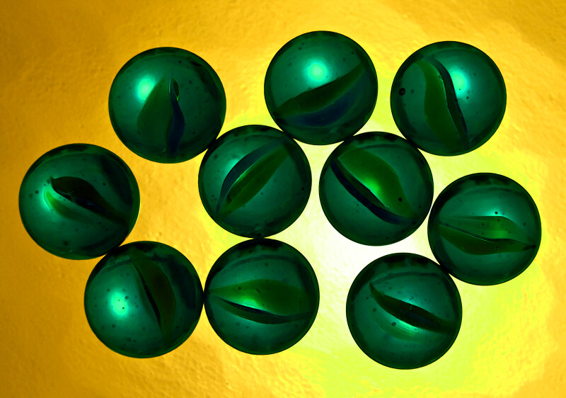 Green Marble Counting, Ten