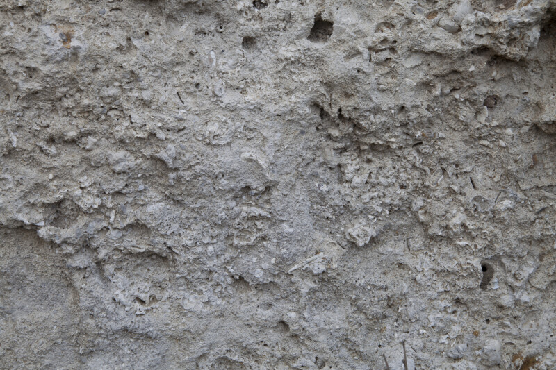 Grey, Rough Surface of a Porous Rock