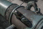 Handles of an Old Cannon Located at Castillo de San Marcos