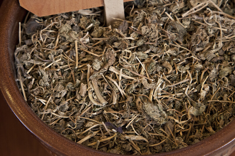 Herbs in a Pot Called Ebem Gömece