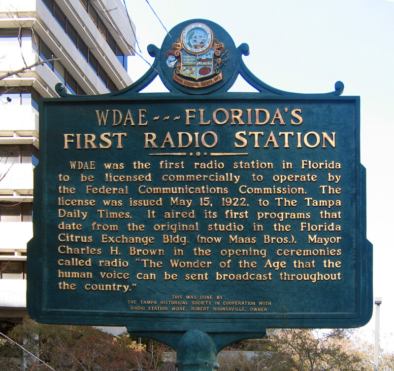 Historical Marker Dedicated To Florida s First Radio Station ClipPix 