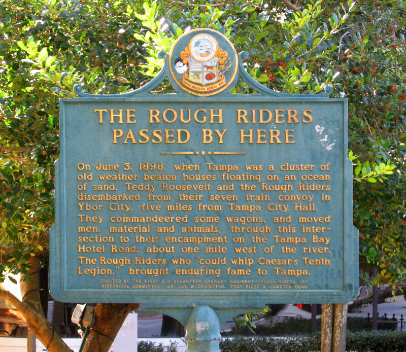 Historical Marker Dedicated to the Rough Riders