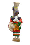 Honduras Handcrafted Man Made from Fabric, Straw, Wire, and Tape (Full View - White Background)