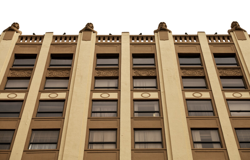 Horizontal Spandrel Panels on the Exterior of the Huntington Building