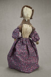 Illinois Handcrafted Corn Husk Doll of Woman With Hat and Dress (Full View)