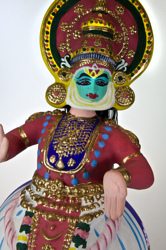 India Hand Painted Ceramic Doll with Three Balancing Parts (Three Quarter Length)