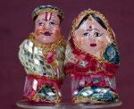 India Handcrafted Couple from Hall of Mirrors in Amber Fort Palace (Full View)