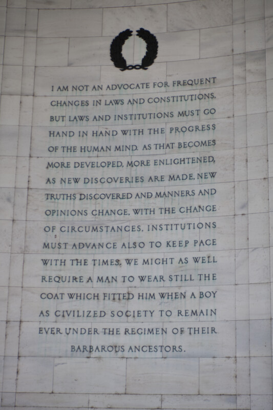 Jefferson on Laws