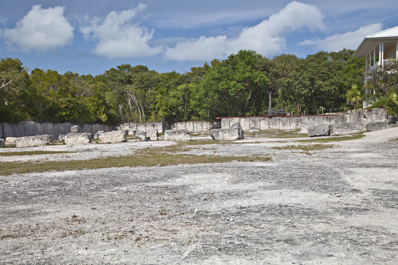 Keystone Blocks in the Distance at Windley Key Fossil Reef Geological State Park