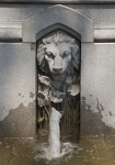 Lion on the Ether Monument at the Boston Public Garden