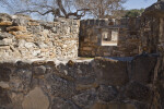 Low Stone Ruins of Native American Living Quarters