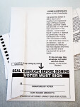 Mail-In Ballot Envelope