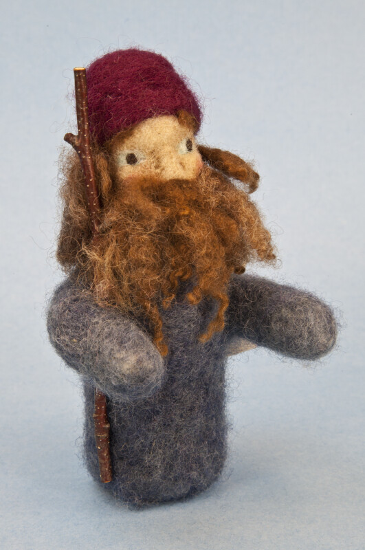 Maine Handcrafted Male Doll Made from Needle Felting Wool (Full View)