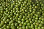 Many Green Apples on Display at an Outdoor Market in Kusadasi