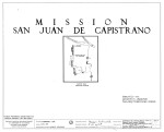 Mission San Juan de Capistrano Sketch Map