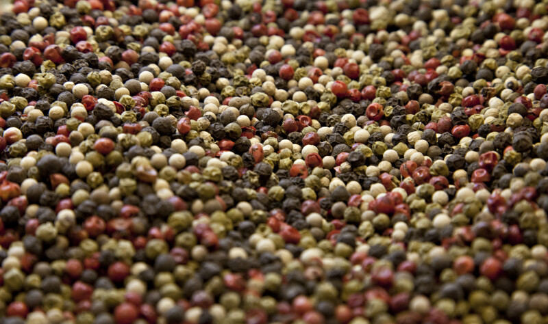 Mixed Pepper at the Spice Bazaar in Istanbul, Turkey